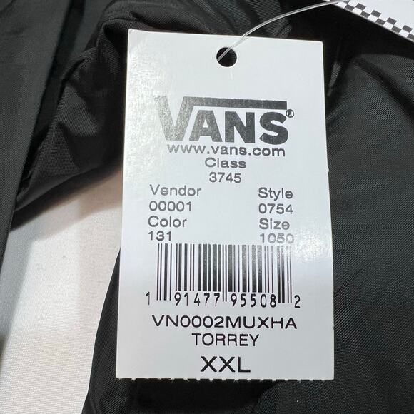 Vans x Disney Torrey 80s Mickey Mouse Jacket Adult XXL Black Windbreaker New - Picture 9 of 10